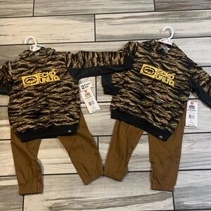 Ecko Unlimited Camo and Brown 2-Piece Set